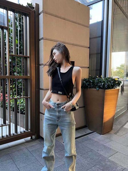 

womens designers tanks knit vest sweaters t shirts designer striped letter sleeveless knits fashion style ladies pullover 5ess, White