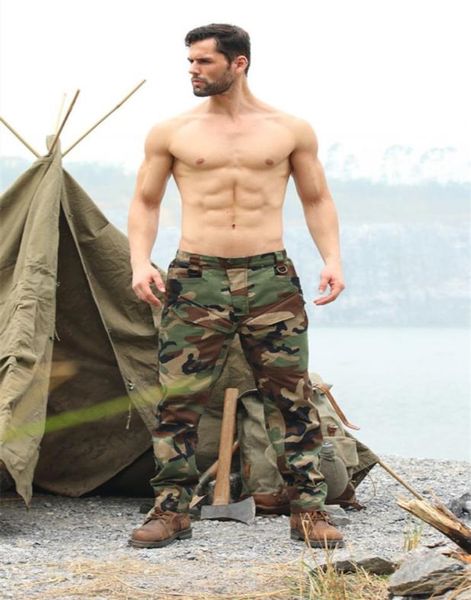 

men outdoor hunting hiking airsoft camouflage pants warchief corka tactical combat pants5364020, Black;green