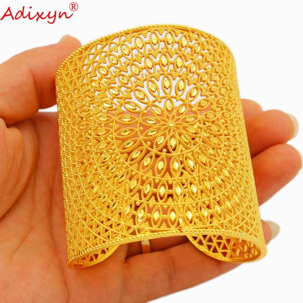 

bangle adixyn trendy bnagle for women jewelry 24k gold color bangles/bracelet african dubai arab party for mom gifts n04286, Black