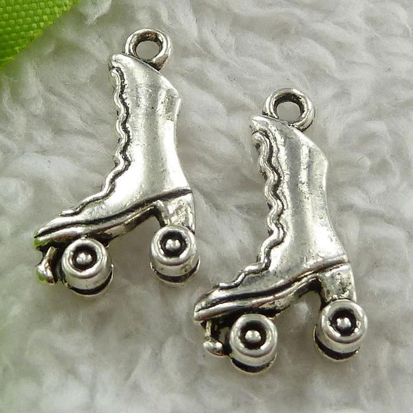 

other 220 pieces antique silver ice skate charms 21x11mm #1751