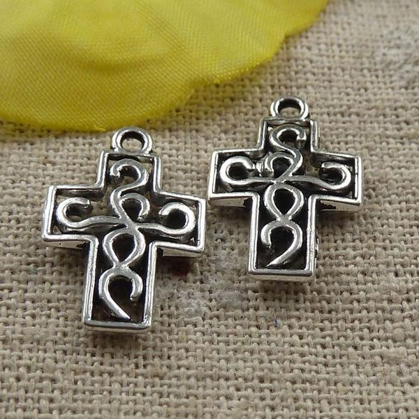 

other 216 pieces tibetan silver cross charms 19x13mm #4173