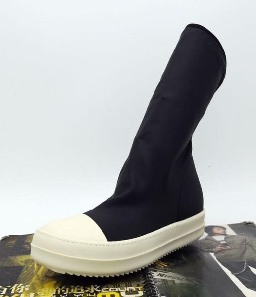 

4 new list wave socks sleeve head fashion shoes flat stretch nylon men high couple tpu bottom incense boots1398546, Black