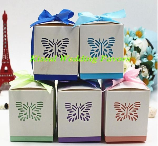 

100 pieceslot butterfly laser cut favor box for baby birthday party decoration gift box and baby shower favor boxes1750108