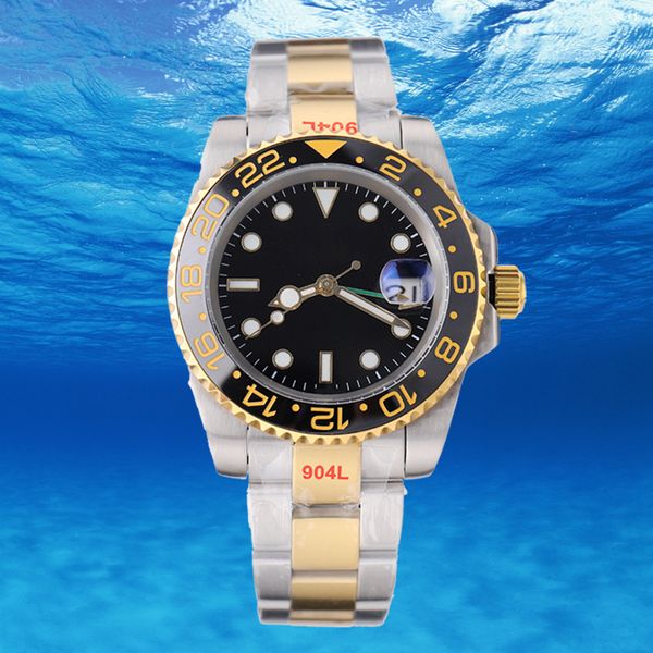 

watches designer men aaa watch couples with box mechanical 40mm 904l blue black green dial sapphire glass super luminous wristwatches montre, Slivery;brown