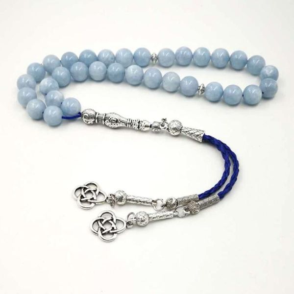 

bangle natural aquamarines stone tasbih luxury bracelets man's misbaha special gift for muslim 33 45 66 99 prayer beads islam bracelets, Black
