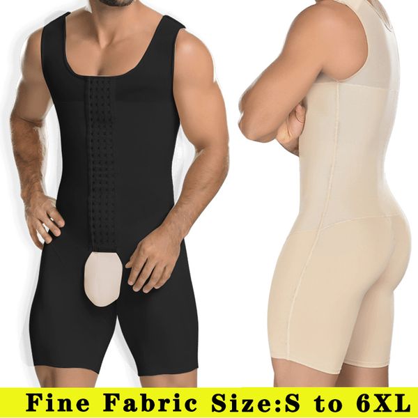 

men's body shapers men's body shaper bodysuit abdomenal fat shapewear tummy control chest binder breasted compression slimming wai, Black;brown