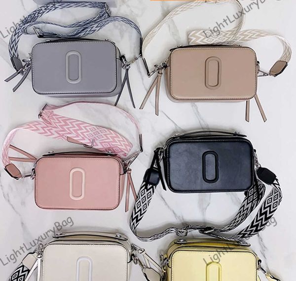 

new the snapssmall camera style bag brand designer bags dual closure crossbody women removable adjustable webbing strap shoulder bag 230518