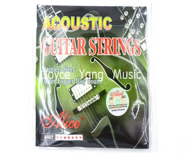 

alice a407l acoustic guitar strings coated copper alloy woundstainless steel 1st6th strings8142447