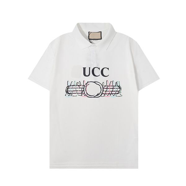 

6 new fashion london england polos shirts mens designers polo high street embroidery printing t shirt men summer cotton casual t-shirts #101, White;black