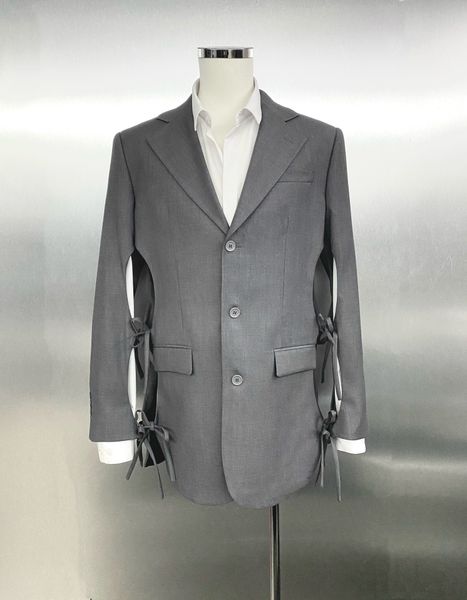 

10a designer men's suit wedding suit decoration belt hollow lacing suit groom men's suit coat wool fabric pants brand metal chain, White;black