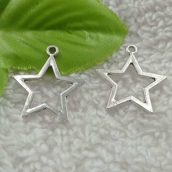 

other 240 pieces antique silver star charms pendant 27x24mm #4607