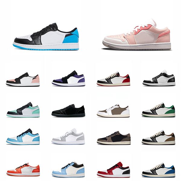 

kids sneakers designer jumpman 1 low 1s reverse bred toe magenta cactus jacks black toe unc panda laser orange jorden1s boys grils kid train