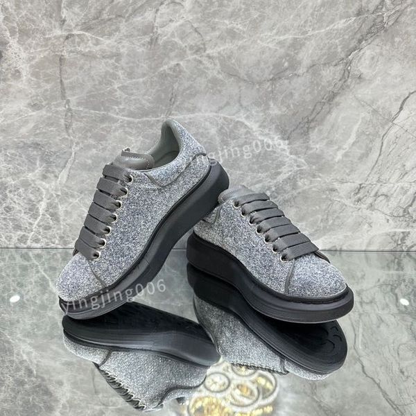 

designer platform mens casual shoes leather lace-up sneaker lady flat running trainers letters gym sneaker, Black