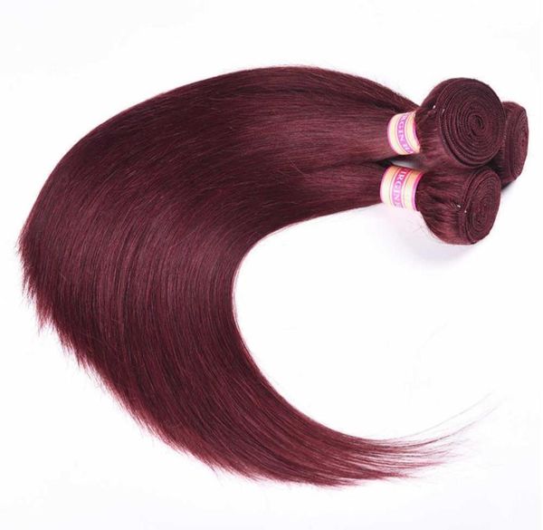 

hair bulks siyusi brazilian straight bundles color 2 4 27 30 99j burgundy human 2209243804949, Black