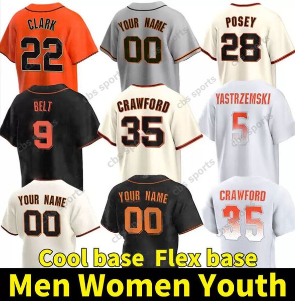 

28 buster posey casey schmitt jersey 35 brandon crawford giants 5 mike yastrzemski baseball jerseys joey bart logan webb joc pederson brando, Blue;black