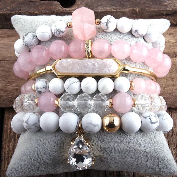 

bangle rh fashion boho stack bracelet set for natural beaded bracelet sets bohemian jewelry dropship, Black