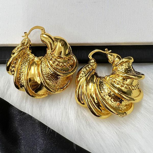 

huggie vintage metal drop earrings women's gothic punk geometry statement dangle earings 2022 fashion women large hoop golden earring, Golden;silver