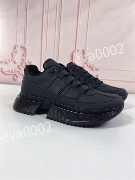 

luxurys designer men causal shoes fashion woman leather lace up platform sole sneakers white black mens womens
