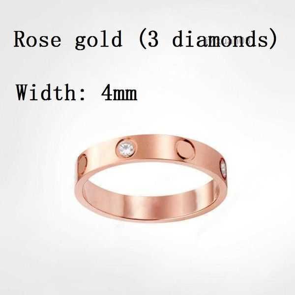 

love rings womens ring couple jewelry band titanium steel with diamonds casual fashion street classic gold silver rose optional 4 1jvj