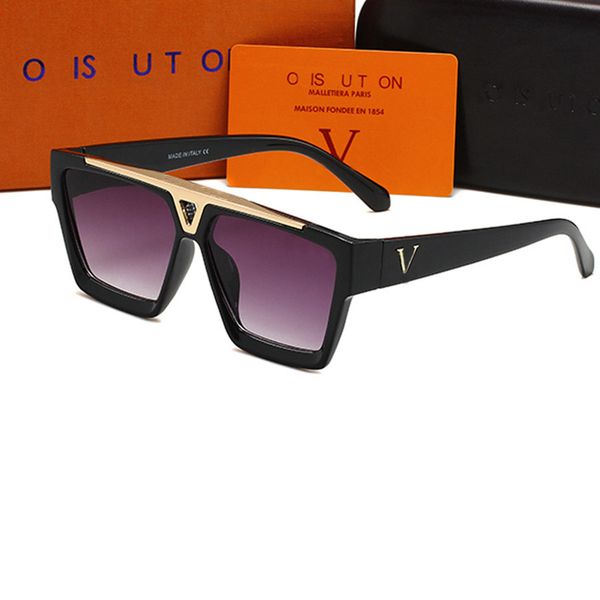 

Sunglasses Men 2023 Designer Eities Viutonities Sunglasses for Women and Men EVIDENCE Style Anti-ultraviolet Retro Plate Square Full