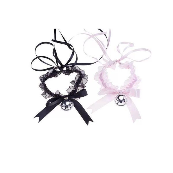 

necklaces sissy baby kitten pink lace choker abdl ddgl collar, Silver