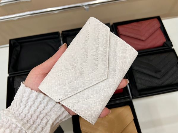 

fashionable high-end women's wallet card bag handbag handbag short clip caviar cowhide configuration complete packaging