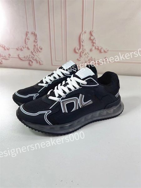 

2023 new casual shoes trainers women's flats platform sneakers designer logo white black leather womens lace up mens size 39-46