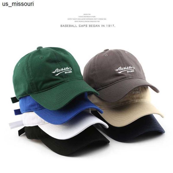

ball caps sleckton cotton baseball cap for women and men fashion embroidered snapback hat summer hip hop casual visors cap gorras j230520, Blue;gray