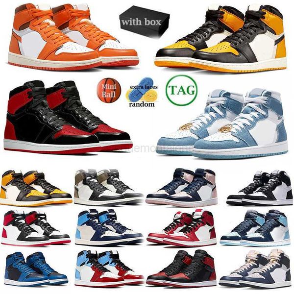 

with box 1 1s basketball shoes starfish high og men women bred patent taxi unc panda reverse mocha dark mocha hyper royal mens trainers spor