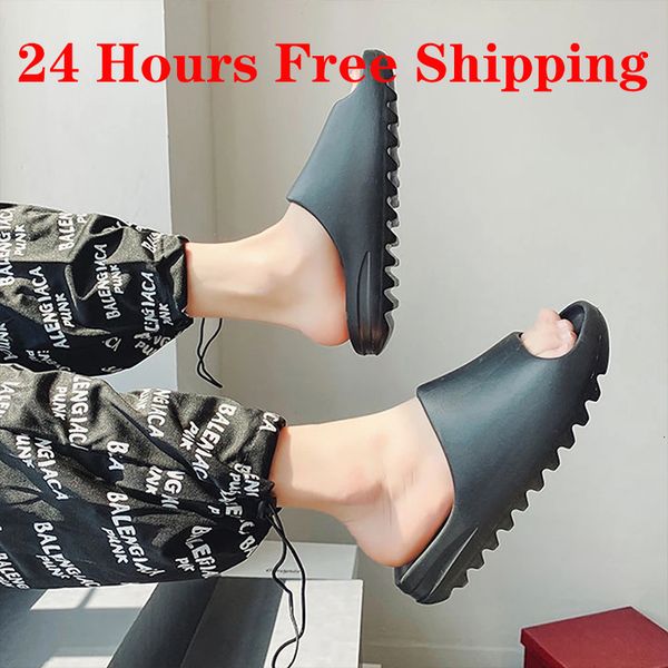 

slippers summer men women eva soft bottom indoor home slides sandals light beach shoes male flip flops big size 45 230520, Black