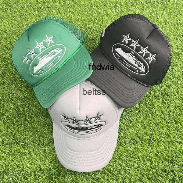 

crtz trucker hat american fashion brand cruise line print sunscreen truck hat men's net red duck tongue hat women's, Blue;gray