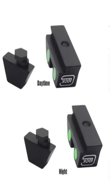 

tactical hunting pistol glow sight green dot for glock 17192223242627333435 in day and night use usa buuyer local ship h9649762