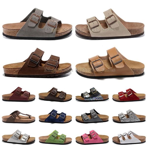 

authentic birk sandals famous designer women men flat mules soft woody sole flip flops man black brown beige grey pink leather birks coach s