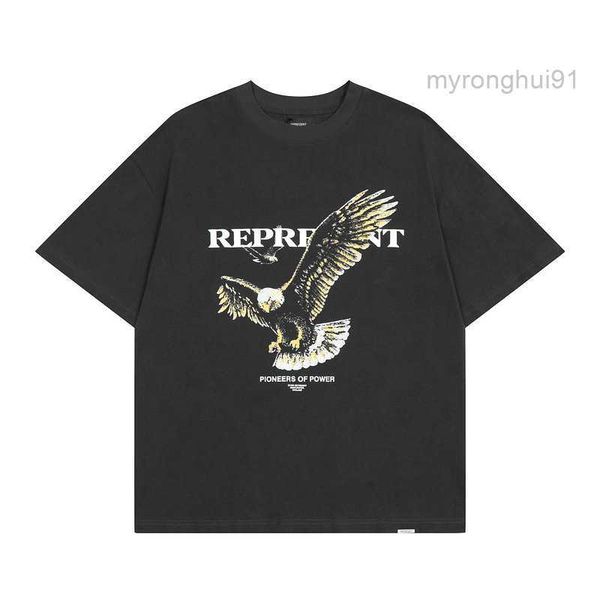 

eagle old print high street fashion men's and loose hip hop short sleeve t-shirt f3qx, White;black