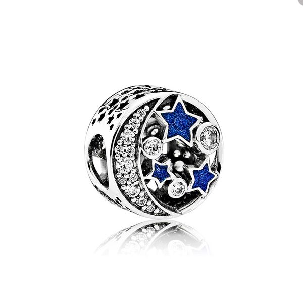 

sparkling night sky charm for pandora authentic sterling silver jewelry charms women girls bracelet bangle diy making accessories charm with, Bronze;silver