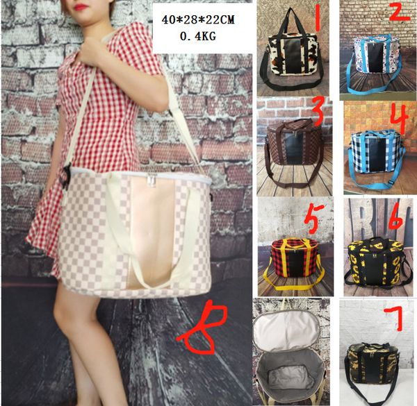 

high-end outdoor fresh ice pack european and american picnic thermal bag lunch bag large capacity waterproof ice packs