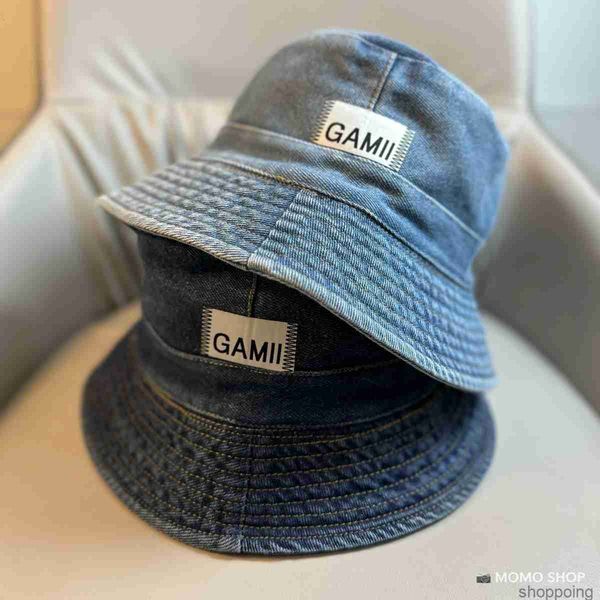 

wide brim hats bucket ganni spring and autumn wash cowboy fisherman hat men's women's adjustable basin sun protection shading 2302, Blue;gray