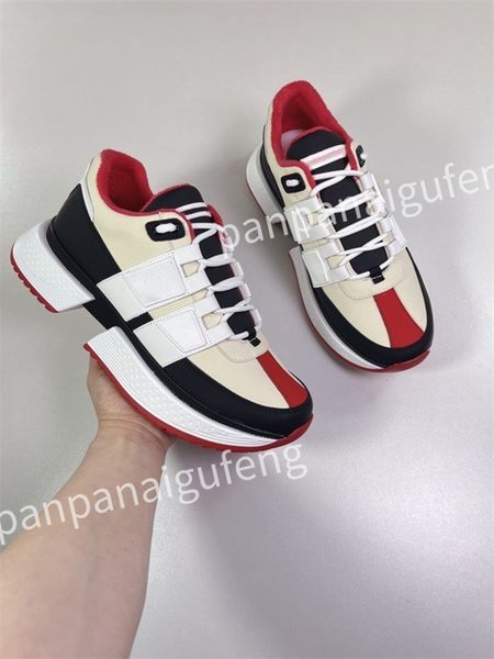 

2023 new men's sneakers designer white shoes triple leather printed sneaker platform women casual shoe, Black