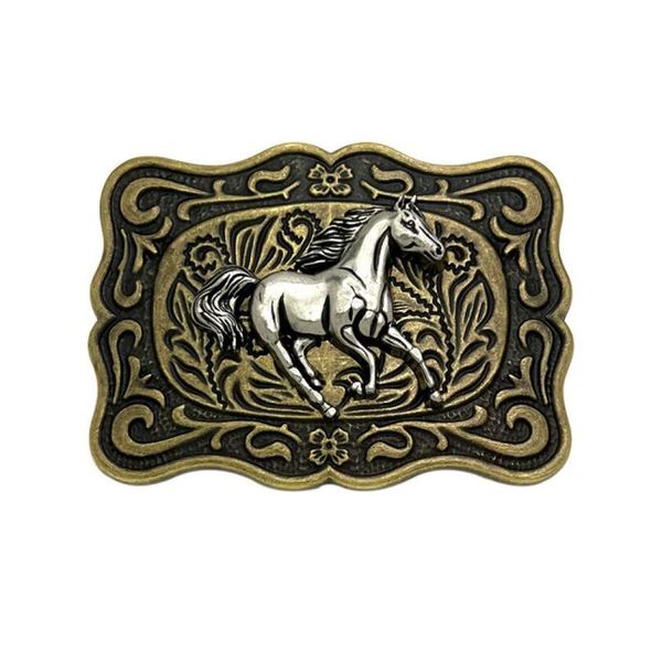 

fashion running horse animal western cowboy belt buckle for men039s christmas gift2680845, Slivery;black