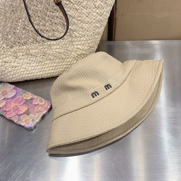 

bucket hat designer fisherman hat luxury hat men women casual solid color couple models hat sun protection sun-shading fashion cap three col, Blue;gray