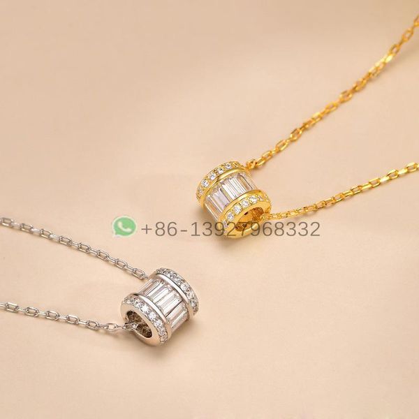 

necklaces fashion s925 sterling silver pave zircon round poke pendant necklace women's jewelry ing