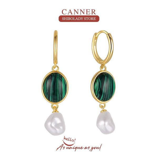 

knot canner malachite pearl earrings silver 925 earring for women drop earrings cartilage wedding party 18k fine jewelry pendientes