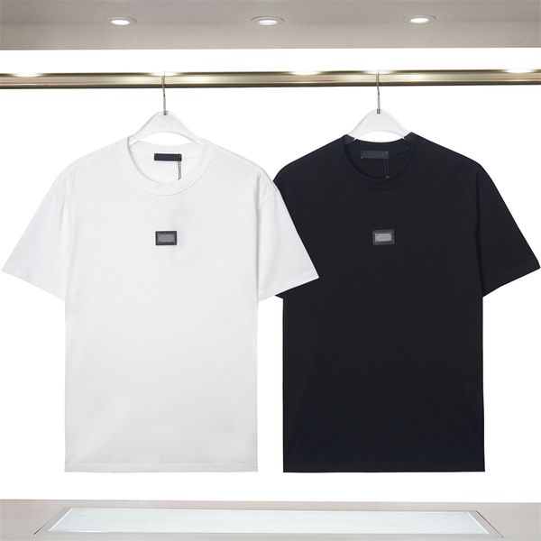 

mens tshirt dg tee summer new designer chest car badge logo design letter logo printed cotton short sleeve shirt round neck casual fashion s, White;black