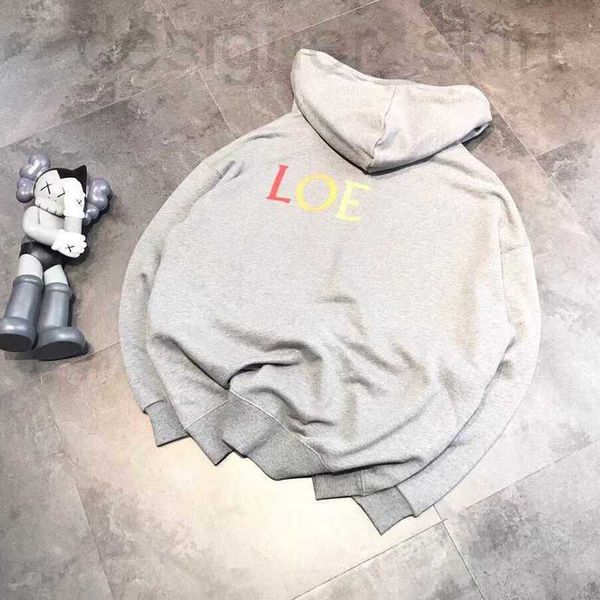

women's hoodies & sweatshirts designer autumn and winter painted printing solid color zipper hooded jacket with thick rope hidden pocke, Black