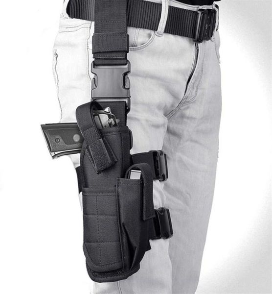 

tactical drop leg thigh holster quick release adjustable right handed gun holster pouch holder for pistol gun for men21891723300