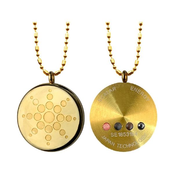 

necklaces anti emf radiation necklace scalar energy quantum pendant fashion jewelry for men women 5g protection, Silver