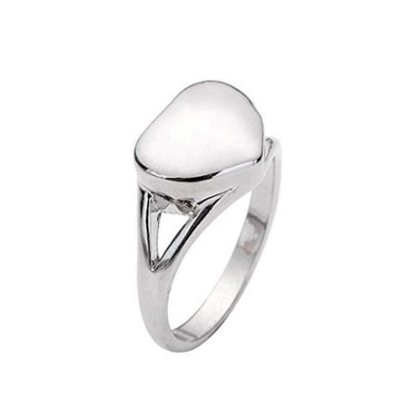 

fashion jewelry always in my heart cremation necklace memorial heart pendant jewelry keepsake personalized engraving ring9306689, Silver