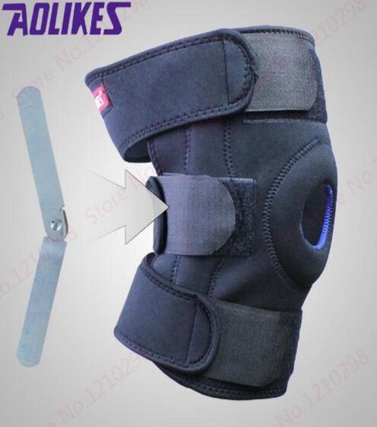 

steel plate climbing kneepad black rehabilitation leg knee support outdoor kneepad cycling knee brace1159840