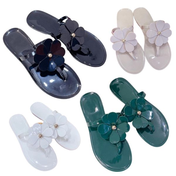 

slippers designer slippers women's slippers the latest flower design summer explosion seaside holiday slippers meet water non-slippery, Black