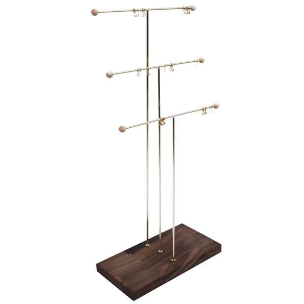

boxes metal 3 tier tablebracelet necklace jewelry necklace organizer display tree jewelry holder jewelry organizer, Black;white